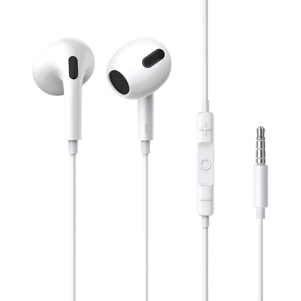 Wholesale Baseus Encok H17 3.5mm minijack wired headphones white - BSU3388WHT - {ean13} - Hurt