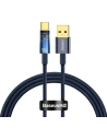 Kabel Baseus Explorer Series USB-A – USB-C 100W 1m niebieski