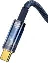 Wholesale Baseus Explorer Series Auto Power-Off Fast Charging Data Cable USB to Type-C 100W 1m Blue - BSU3391BLU - {ean13} - Hurt