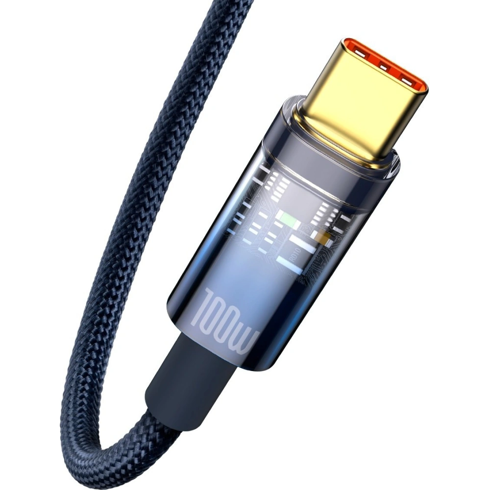 Hurtownia GSM - Kabel Baseus Explorer Series USB-A – USB-C 100W 1m niebieski - BSU3391BLU - {ean13} - Hurt