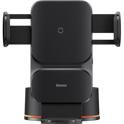 Uchwyt samochodowy Baseus Wisdom Auto Alignment Car Mount Wireless Charger QI 15W (Suction base) Black