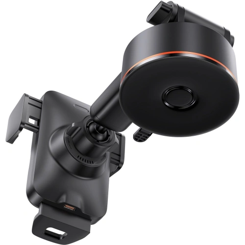 Uchwyt samochodowy Baseus Wisdom Auto Alignment Car Mount Wireless Charger QI 15W (Suction base) Black