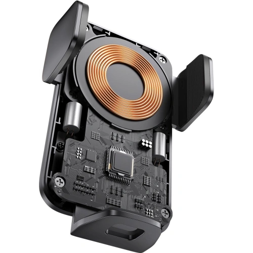 Uchwyt samochodowy Baseus Wisdom Auto Alignment Car Mount Wireless Charger QI 15W (Suction base) Black
