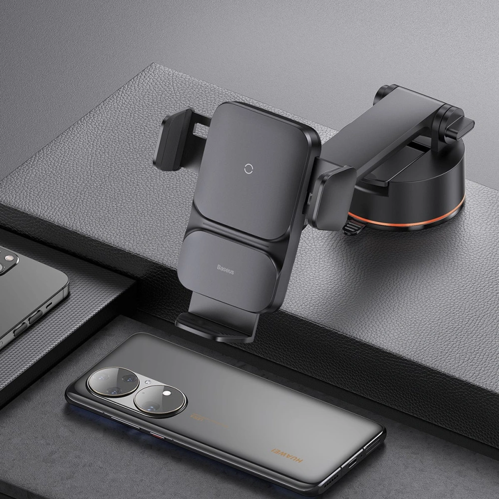Hurtownia GSM - Upevnění do auta Baseus Wisdom Auto Alignment Car Mount Wireless Charger QI 15W (sací základna) černé - BSU3394BLK - {ean13} - Hurt