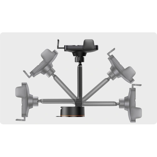 Uchwyt samochodowy Baseus Wisdom Auto Alignment Car Mount Wireless Charger QI 15W (Suction base) Black