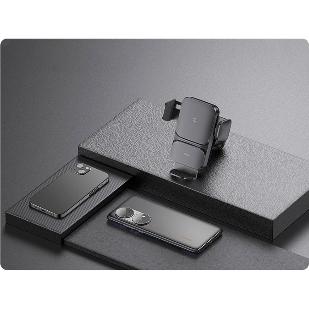 Hurtownia GSM - Upevnění do auta Baseus Wisdom Auto Alignment Car Mount Wireless Charger QI 15W (sací základna) černé - BSU3394BLK - {ean13} - Hurt