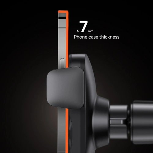 Uchwyt samochodowy Baseus Wisdom Auto Alignment Car Mount Wireless Charger QI 15W (Suction base) Black