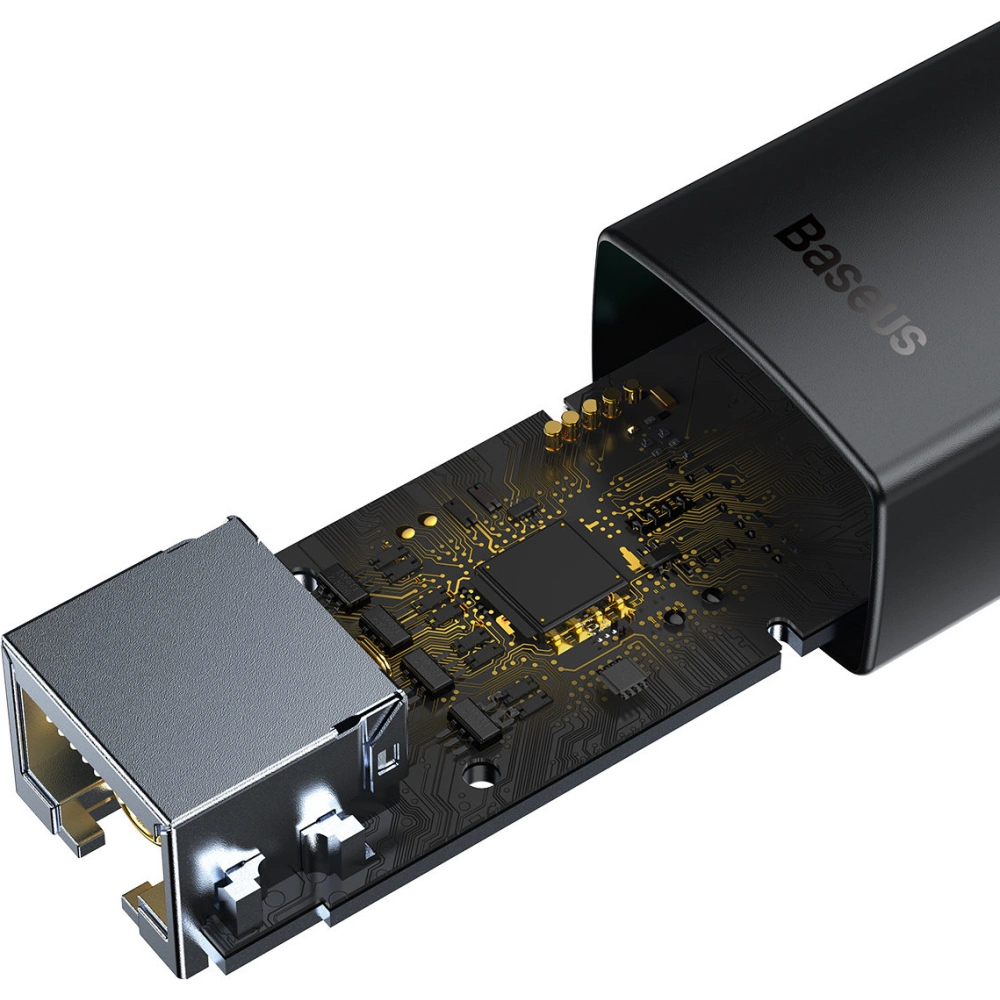 Hurtownia GSM - Adapter Baseus Lite Series USB-A - RJ45 gniazdo LAN 100Mbps czarny - BSU3395BLK - {ean13} - Hurt