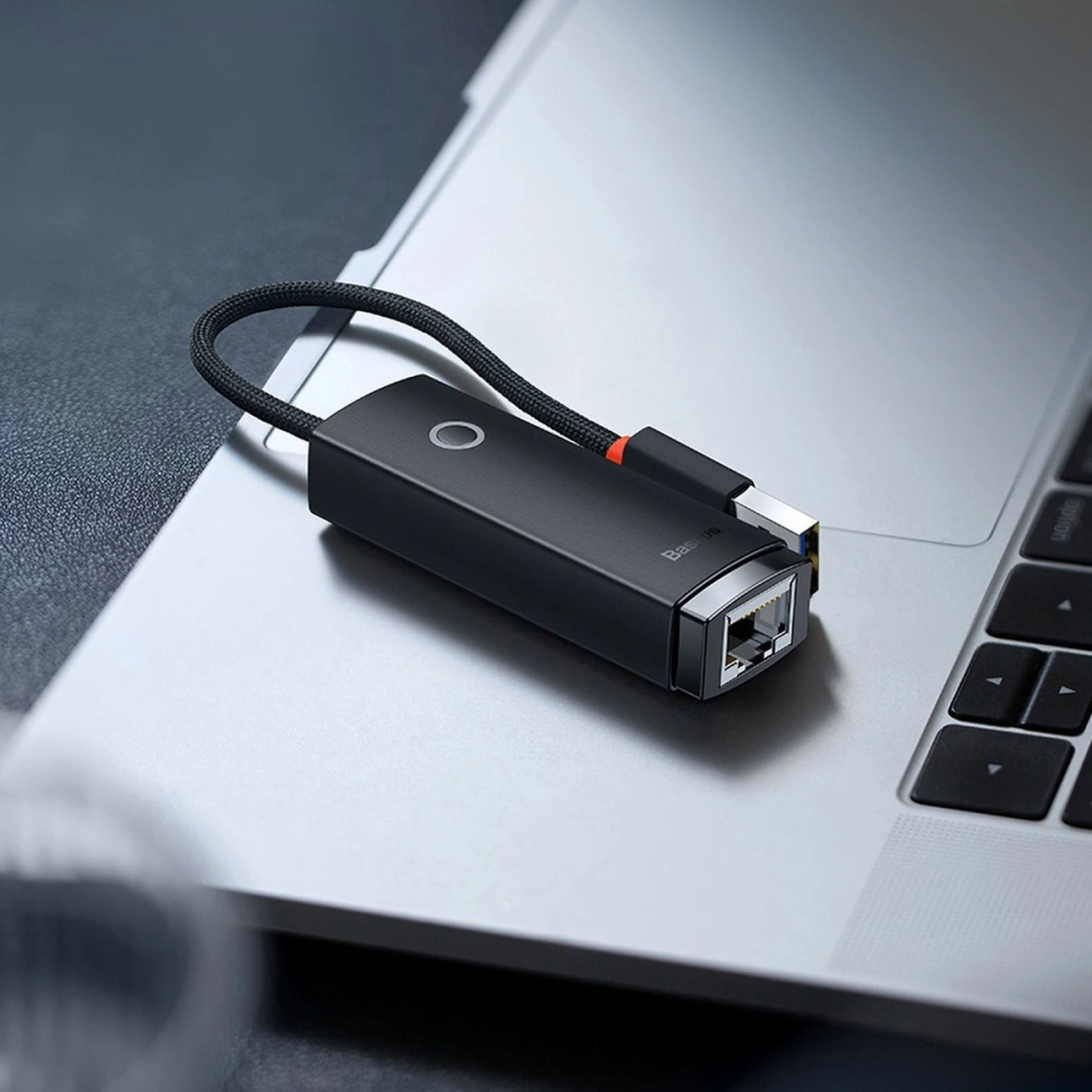 Hurtownia GSM - Adaptér Baseus Lite Series USB-A - RJ45 port LAN 100Mbps černý - BSU3395BLK - {ean13} - Hurt