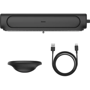 Wholesale Baseus Refreshing Monitor Clip-On & Stand-Up Desk Fan Black - BSU3397BLK - {ean13} - Hurt