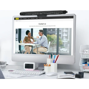 Wholesale Baseus Refreshing Monitor Clip-On & Stand-Up Desk Fan Black - BSU3397BLK - {ean13} - Hurt