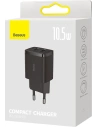 Hurtownia GSM - Ładowarka sieciowa Baseus Compact 2xUSB-A 10.5W czarny - BSU3398BLK - {ean13} - Hurt