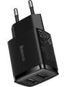Hurtownia GSM - Ładowarka sieciowa Baseus Compact 2xUSB-A 10.5W czarny - BSU3398BLK - {ean13} - Hurt