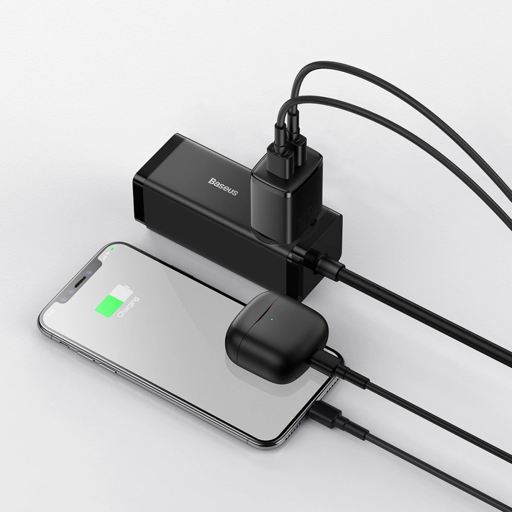 Hurtownia GSM - Ładowarka sieciowa Baseus Compact 2xUSB-A 10.5W czarny - BSU3398BLK - {ean13} - Hurt