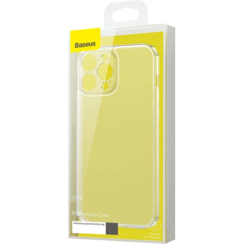 Etui Baseus Frosted Glass Apple iPhone 13 Pro Max przezroczysty