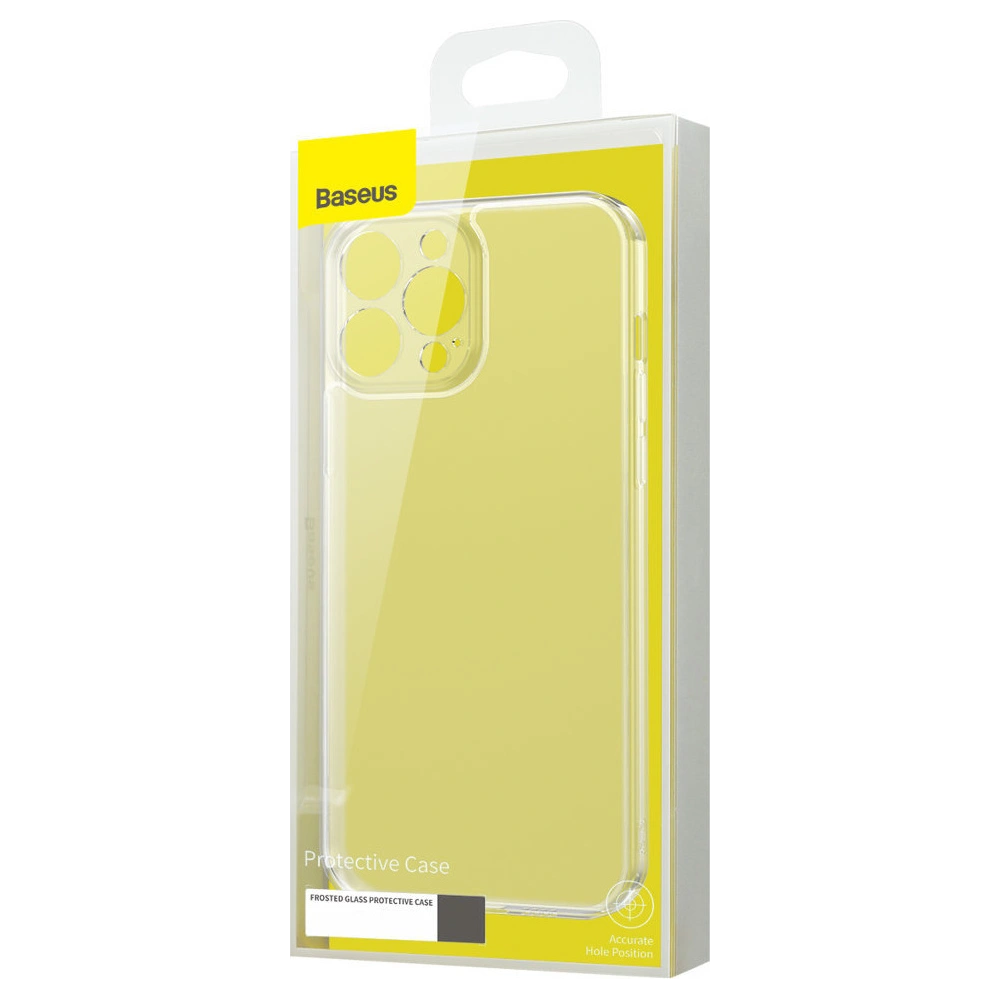 Hurtownia GSM - Etui Baseus Frosted Glass Apple iPhone 13 Pro Max przezroczysty - BSU3404CL - {ean13} - Hurt