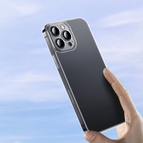 Etui Baseus Frosted Glass Apple iPhone 13 Pro Max przezroczysty