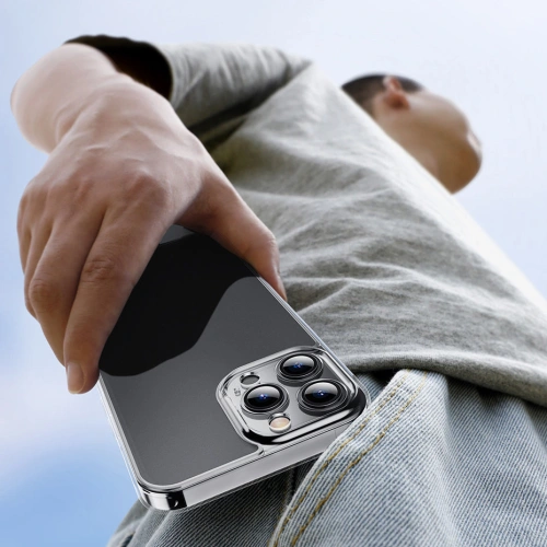 Etui Baseus Frosted Glass Apple iPhone 13 Pro Max przezroczysty