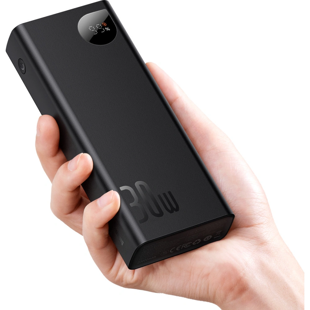 Hurtownia GSM - Powerbank Baseus Adaman 20000mAh 30W szary + kabel USB-C - BSU3405GRY - {ean13} - Hurt