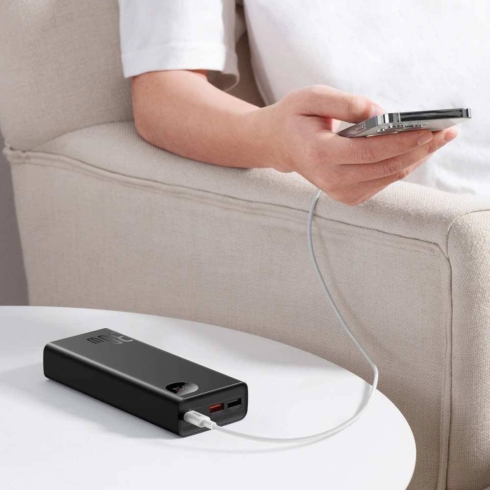 Hurtownia GSM - Powerbank Baseus Adaman 20000mAh 30W szary + kabel USB-C - BSU3405GRY - {ean13} - Hurt