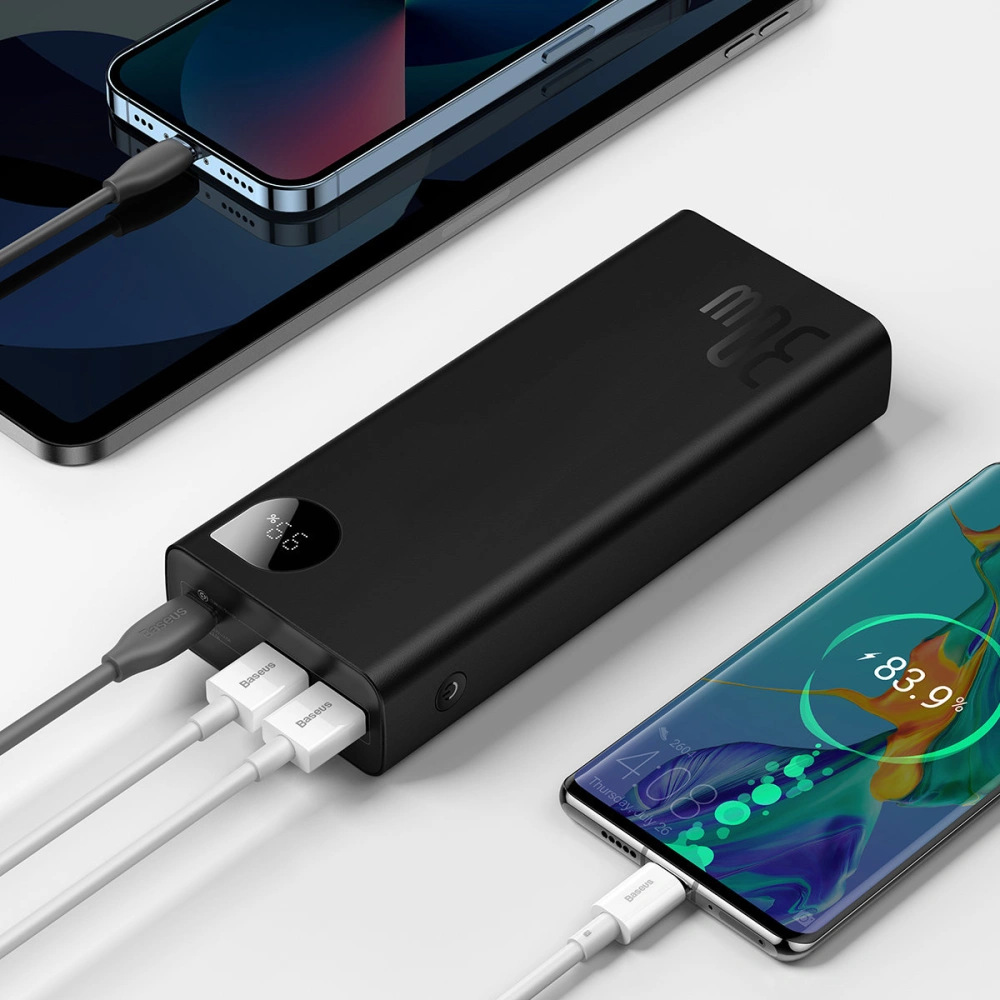 Hurtownia GSM - Powerbank Baseus Adaman 20000mAh 30W szary + kabel USB-C - BSU3405GRY - {ean13} - Hurt