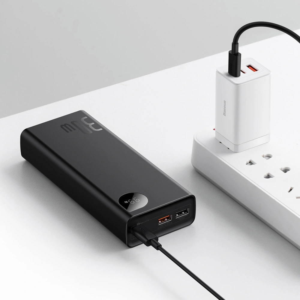 Hurtownia GSM - Powerbank Baseus Adaman 20000mAh 30W szary + kabel USB-C - BSU3405GRY - {ean13} - Hurt