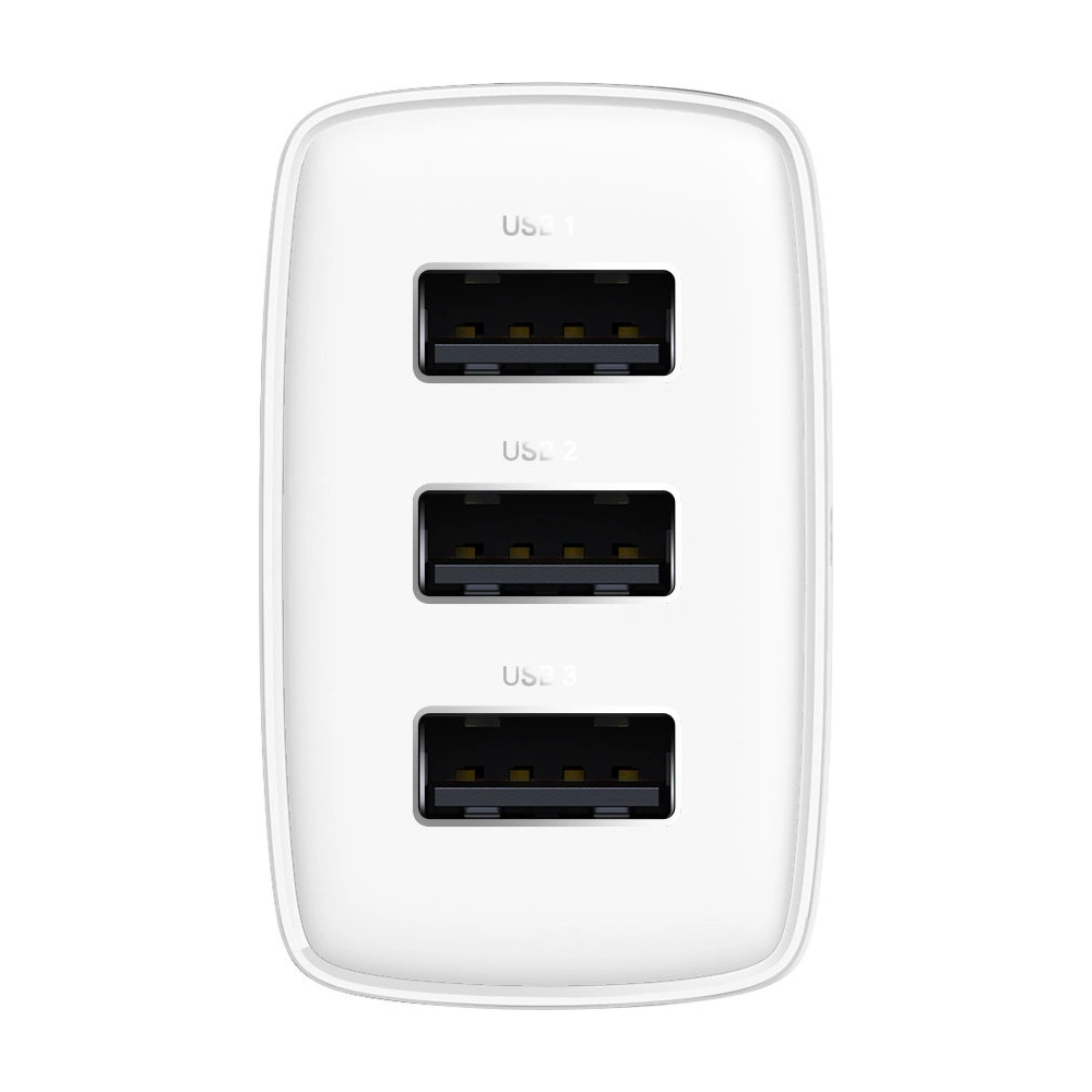 Hurtownia GSM - Ładowarka sieciowa Baseus Compact 3xUSB-A 17W biały - BSU3406WHT - {ean13} - Hurt