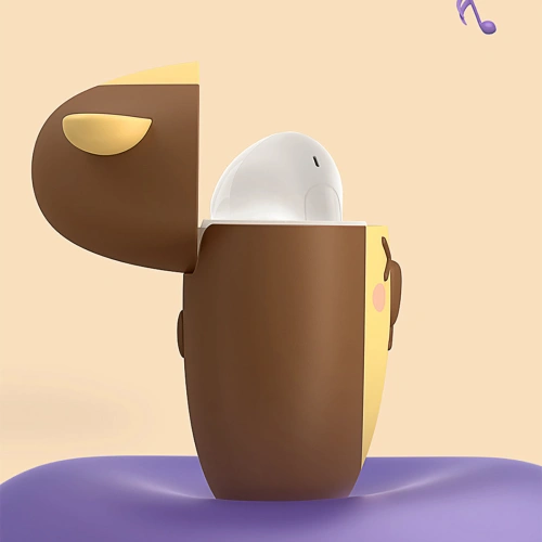 Etui Baseus na słuchawki Bowie E3 brązowy