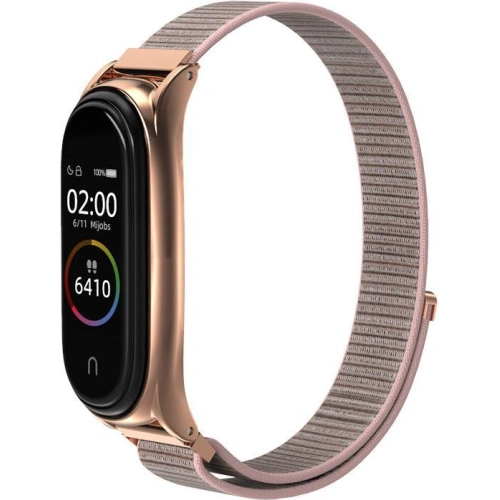 Pasek Tech-Protect Nylon Xiaomi Mi Band 7 Rose Gold