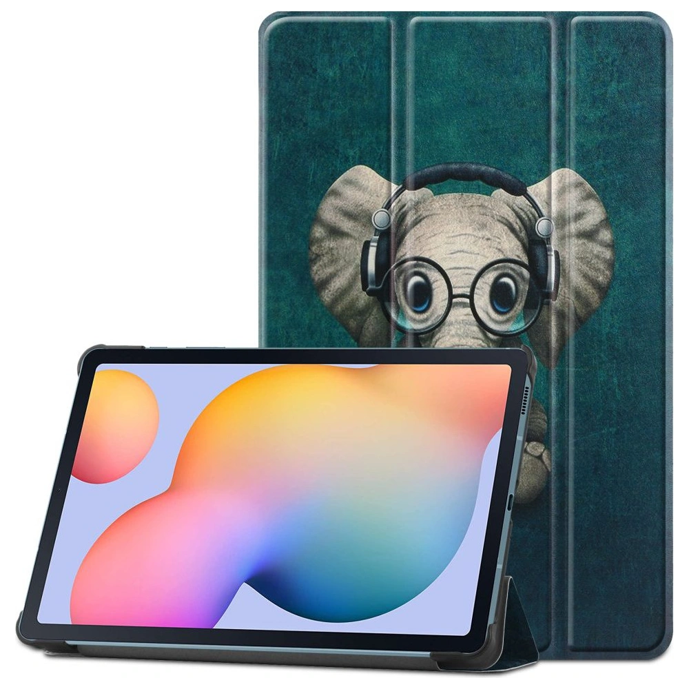 Hurtownia GSM - Etui Tech-Protect Smartcase Samsung Galaxy Tab S6 Lite 10.4 2022/2020 Šťastný slon - THP1156HAPELE - {ean13} - Hurt