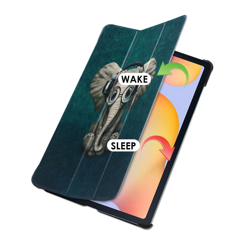 Hurtownia GSM - Etui Tech-Protect Smartcase Samsung Galaxy Tab S6 Lite 10.4 2022/2020 Šťastný slon - THP1156HAPELE - {ean13} - Hurt