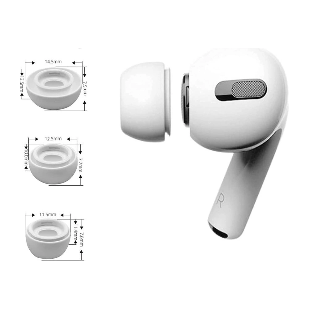 Hurtownia GSM - Gumové špunty Tech-Protect do uší Apple AirPods Pro bílé [3 BALENÍ] - THP1158WHT - {ean13} - Hurt