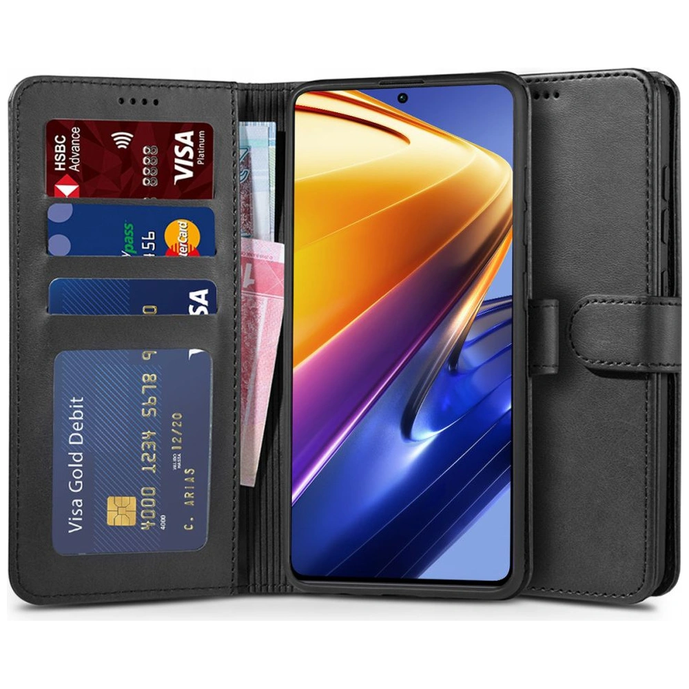 Hurtownia GSM - Etui Tech-Protect Wallet POCO F4 5G černé - THP1161BLK - {ean13} - Hurt