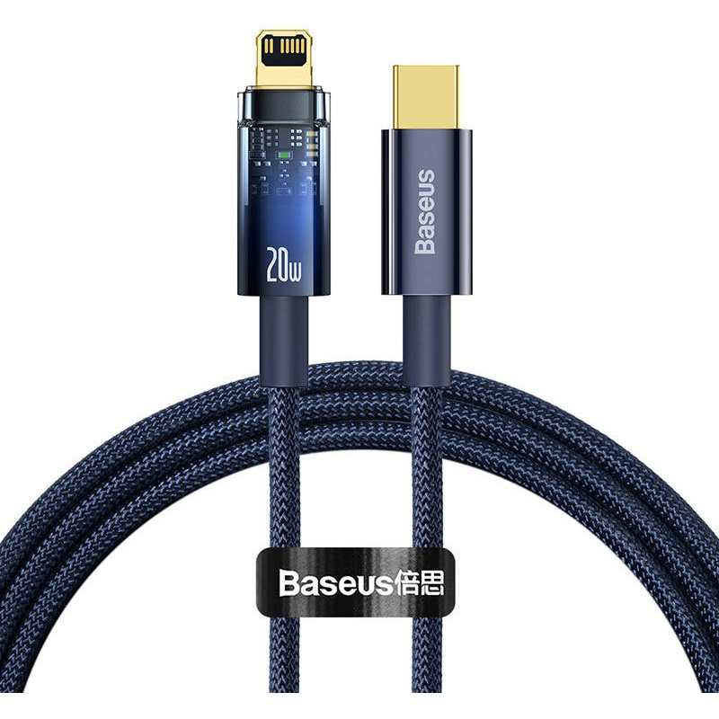 Hurtownia Baseus - 6932172605674 - BSU3410BLU - Kabel Baseus Explorer USB-C - Lightning 20W 1m (niebieski) - B2B homescreen