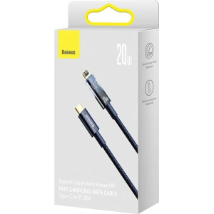 Kabel Baseus Explorer USB-C - Lightning 20W 1m (niebieski)