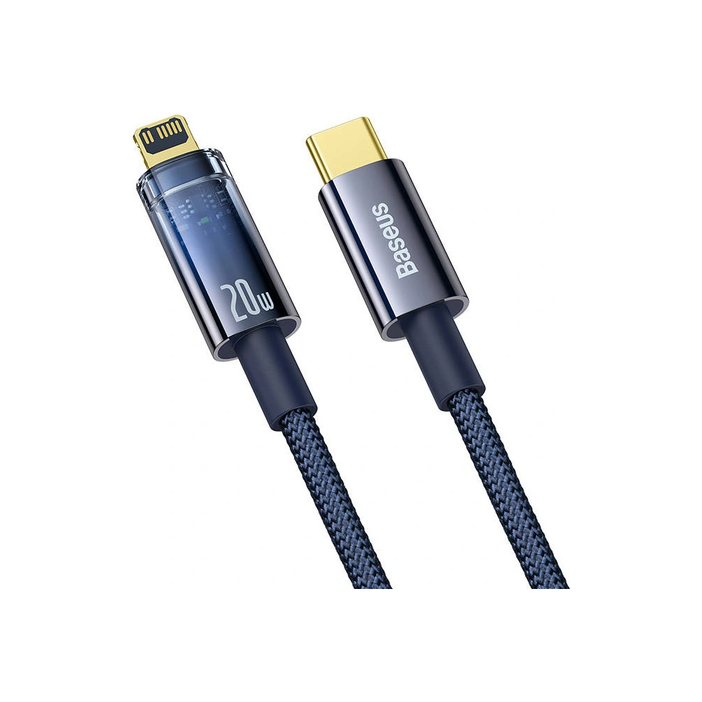 Kabel Baseus Explorer USB-C - Lightning 20W 1m (niebieski)