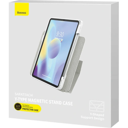 Etui magnetyczne Baseus Safattach Apple iPad Pro 12.9 2018/2020/2021 (3., 4. i 5. gen) (białe)