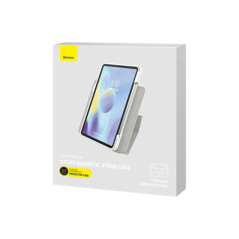 Hurtownia GSM - Magnetické pouzdro Baseus Safattach Apple iPad Pro 12.9 2018/2020/2021 (3., 4. a 5. generace) (bílé) - BSU3411WHT - {ean13} - Hurt