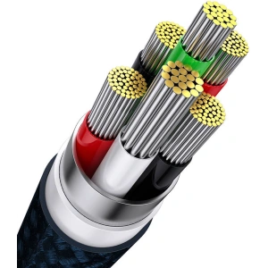 Hurtownia GSM - Kabel Baseus Flash Series 3w1 USB-A - USB-C + micro USB + Lightning 100W 1.2m (niebieski) - BSU3414BLU - {ean13} - Hurt