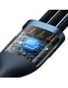 Hurtownia GSM - Kabel Baseus Flash Series 3w1 USB-A - USB-C + micro USB + Lightning 100W 1.2m (niebieski) - BSU3414BLU - {ean13} - Hurt