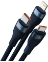 Hurtownia GSM - Kabel Baseus Flash Series 3w1 USB-A - USB-C + micro USB + Lightning 100W 1.2m (niebieski) - BSU3414BLU - {ean13} - Hurt