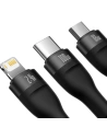 Hurtownia GSM - Kabel Baseus Flash Series 3w1 USB-A - USB-C + micro USB + Lightning 100W 1.2m (czarny) - BSU3415BLK - {ean13} - Hurt