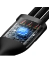 Hurtownia GSM - Kabel Baseus Flash Series 3w1 USB-A - USB-C + micro USB + Lightning 100W 1.2m (czarny) - BSU3415BLK - {ean13} - Hurt