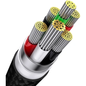 Hurtownia GSM - Kabel Baseus Flash Series 3w1 USB-A - USB-C + micro USB + Lightning 100W 1.2m (czarny) - BSU3415BLK - {ean13} - Hurt