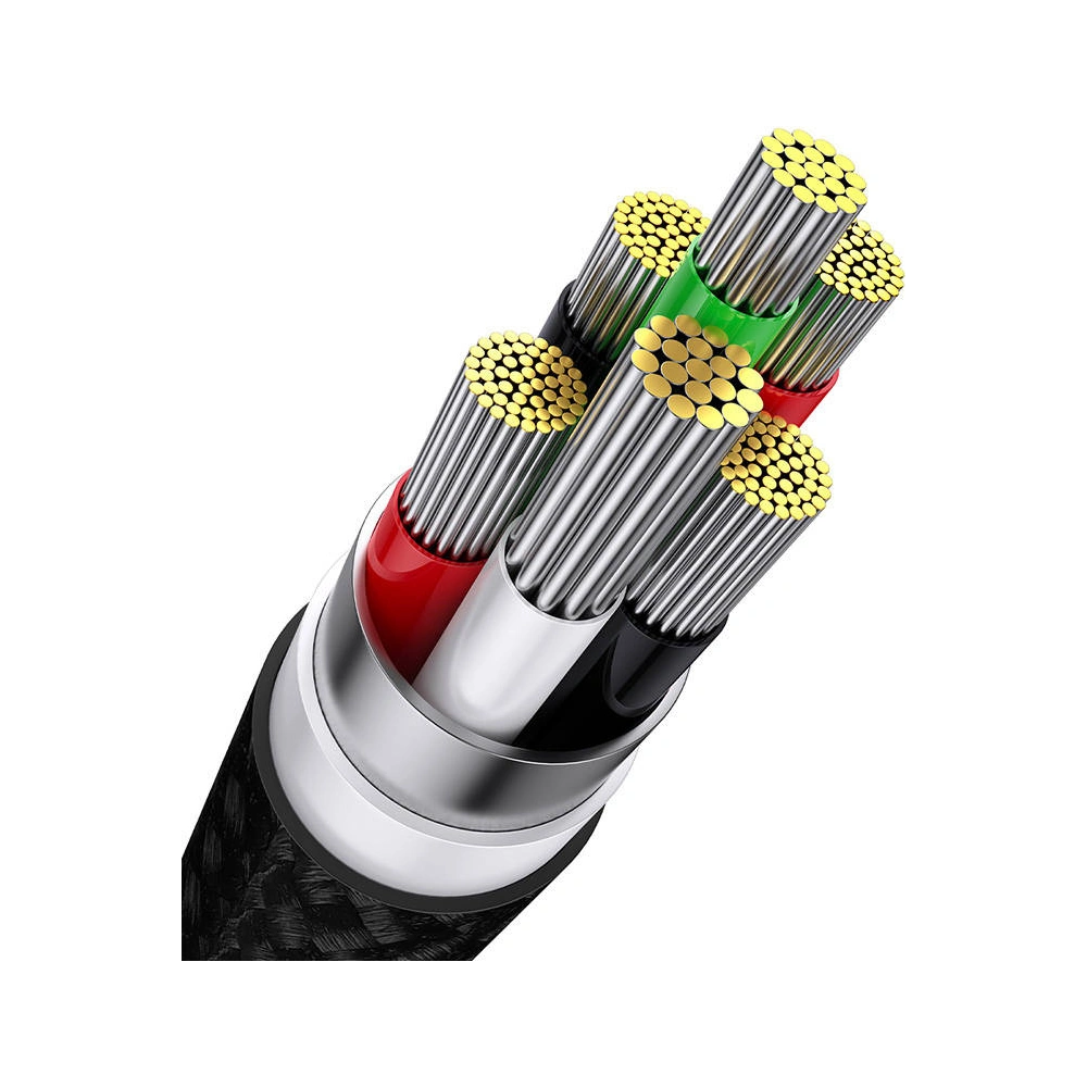 Hurtownia GSM - Kabel Baseus Flash Series 3w1 USB-A - USB-C + micro USB + Lightning 100W 1.2m (černý) - BSU3415BLK - {ean13} - Hurt