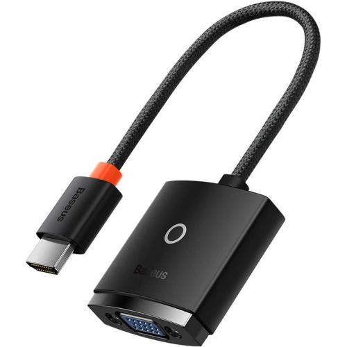Adapter Baseus Lite Series HDMI - VGA z audio (czarny)