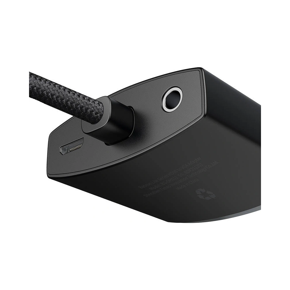 Hurtownia GSM - Adaptér Baseus Lite Series HDMI - VGA s audio (černý) - BSU3416BLK - {ean13} - Hurt