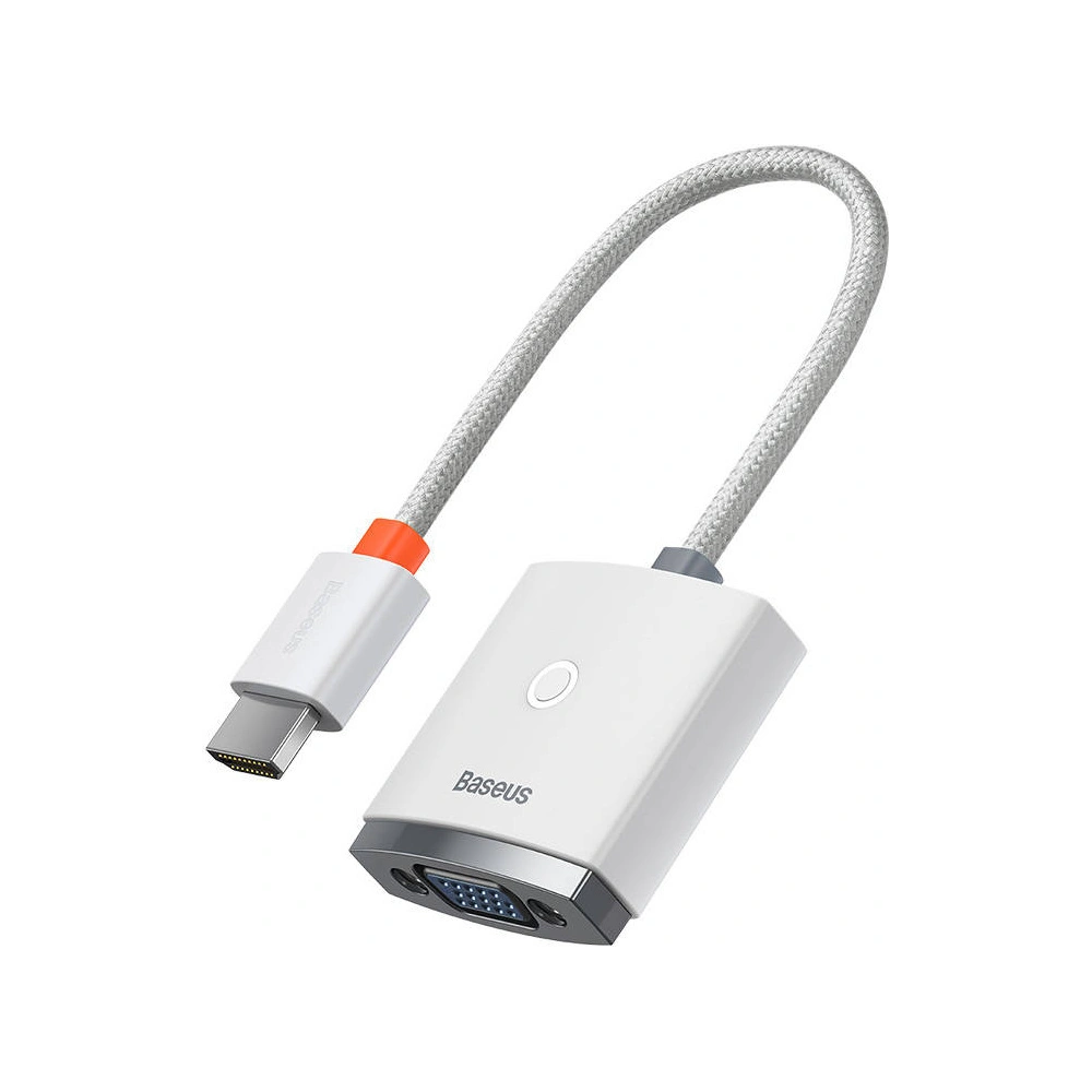 Hurtownia GSM - Adaptér Baseus Lite Series HDMI - VGA s audio (bílý) - BSU3417WHT - {ean13} - Hurt