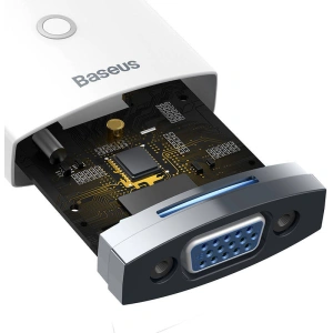Hurtownia GSM - Adapter Baseus Lite Series HDMI - VGA z audio (biały) - BSU3417WHT - {ean13} - Hurt