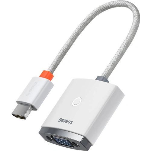 Adapter Baseus Lite Series HDMI - VGA bez audio (biały)